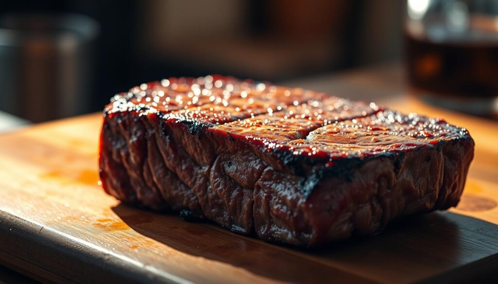 A close-up photograph of a thick, juicy cube steak resting on a wooden cutting board. The steak is beautifully seared, with a rich, caramelized crust on the surface. The lighting is warm and natural, casting gentle shadows that accentuate the steak's tender, marbled texture. The background is slightly blurred, allowing the viewer to focus solely on the captivating details of the cube steak. The overall mood is one of rustic elegance, inviting the viewer to imagine the savory, hearty flavors that this cut of meat might offer. A close-up photograph of a thick, juicy cube steak resting on a wooden cutting board. The steak is beautifully seared, with a rich, caramelized crust on the surface. The lighting is warm and natural, casting gentle shadows that accentuate the steak's tender, marbled texture. The background is slightly blurred, allowing the viewer to focus solely on the captivating details of the cube steak. The overall mood is one of rustic elegance, inviting the viewer to imagine the savory, hearty flavors that this cut of meat might offer.