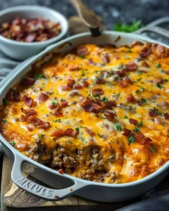 Bacon Cheeseburger Casserole
