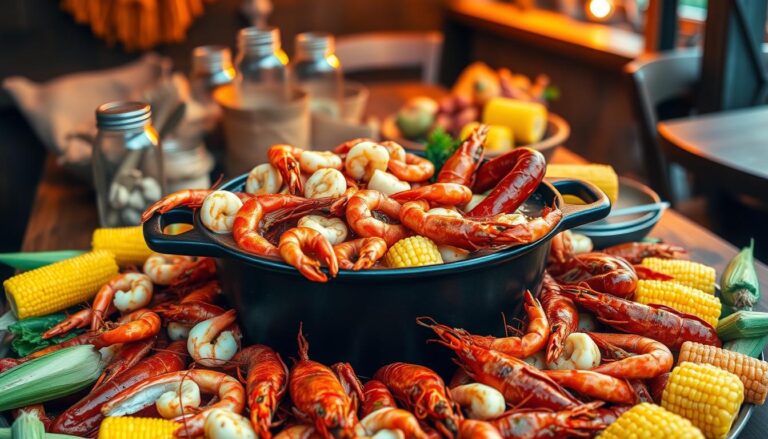 Cajun Garlic Seafood Boil