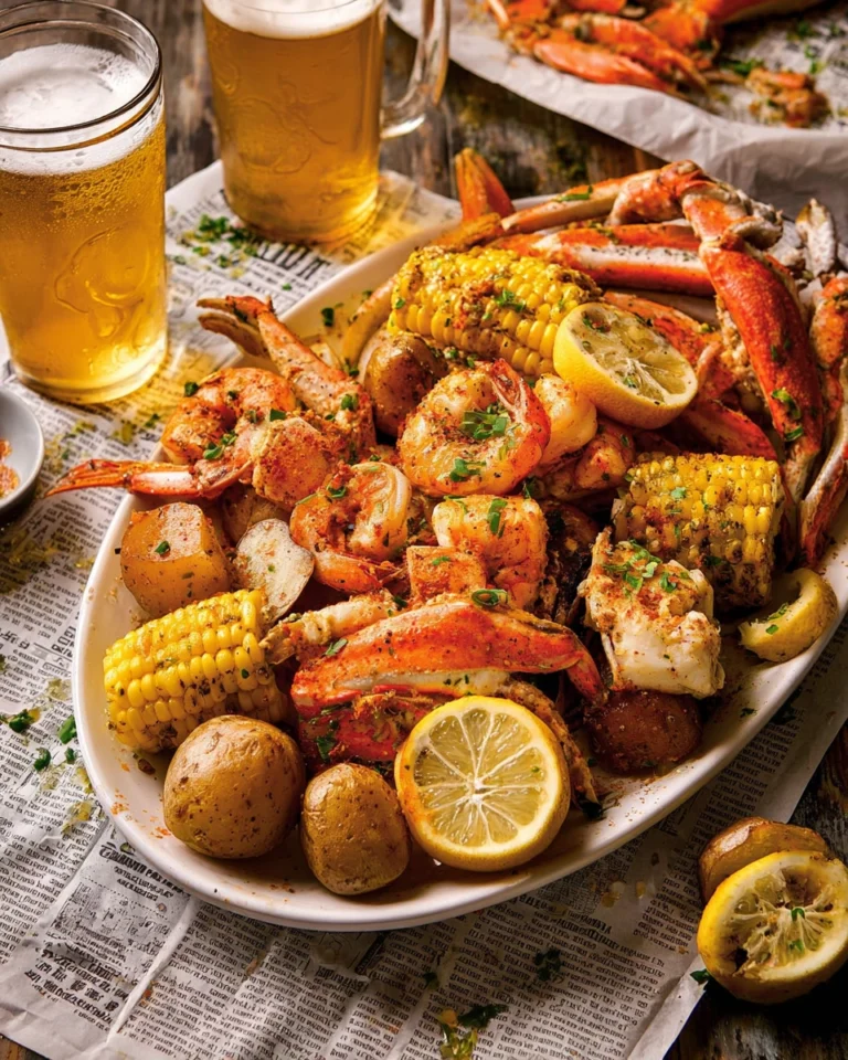 Cajun Garlic Seafood Boil