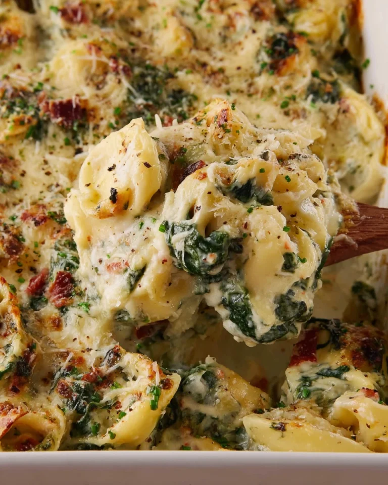 Chicken and Spinach Tortellini Bake