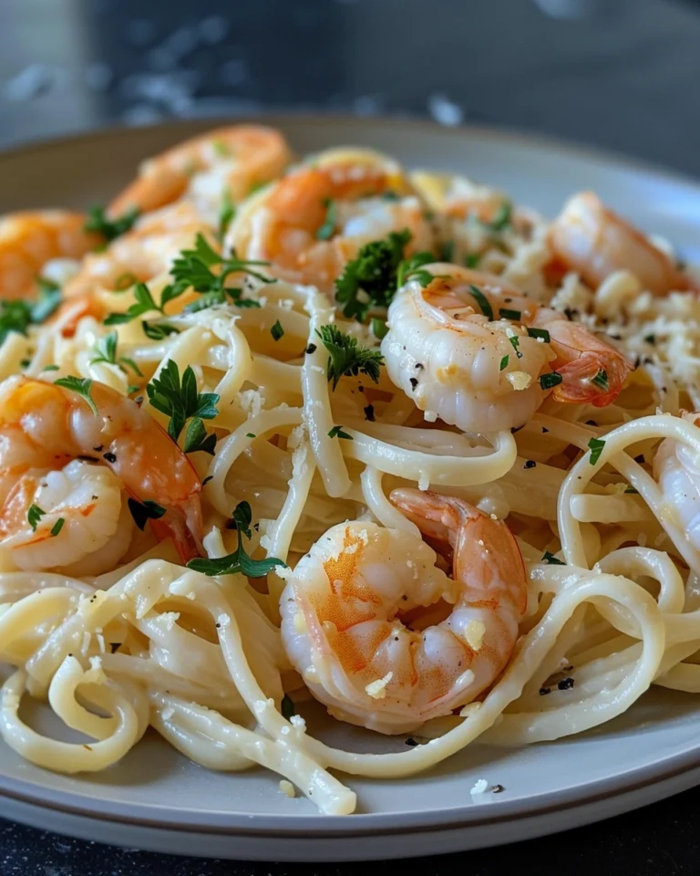 Creamy Garlic Shrimp Pasta