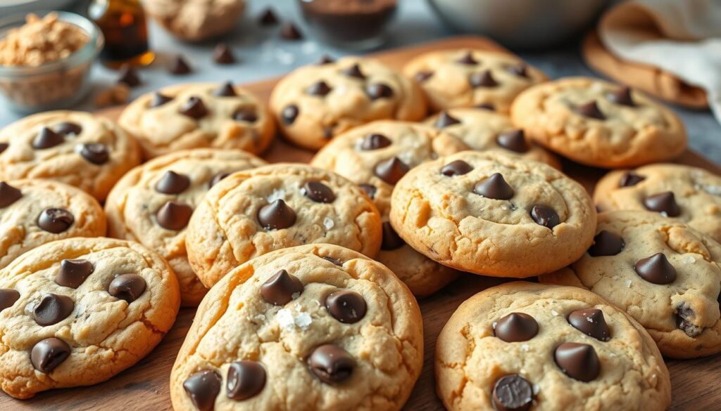 Crispy and Chewy Chocolate Chip Cookies