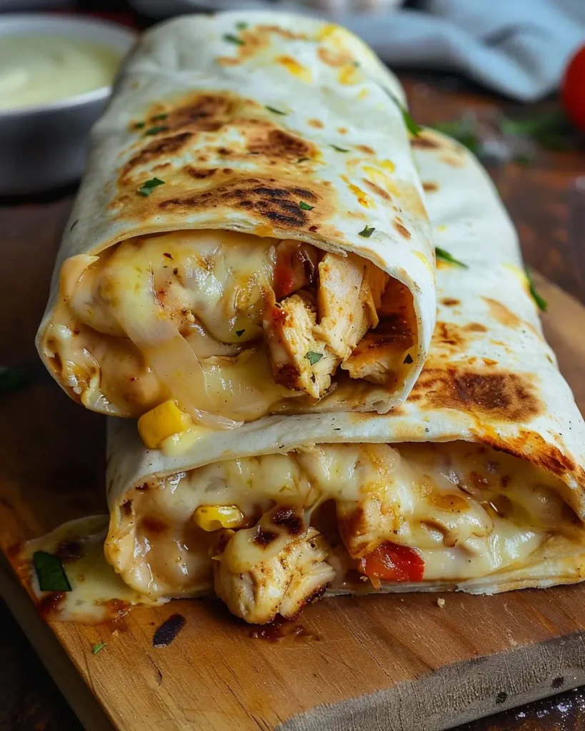 Garlic Chicken Wraps