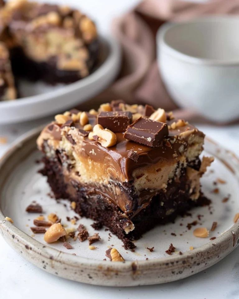 Keto Peanut Butter Earthquake Cake