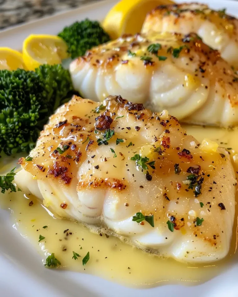 Lemon Butter Baked Cod