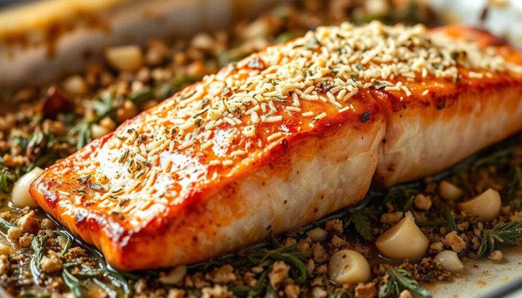 Parmesan Garlic Herb Salmon