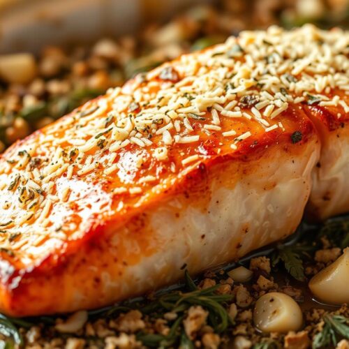 Parmesan Garlic Herb Salmon