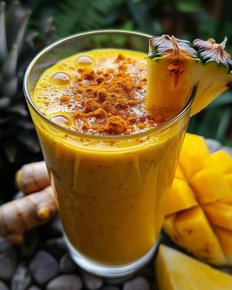 Protein Pineapple Turmeric Smoothie