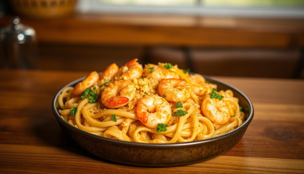 Shrimp Scampi Pasta Bake