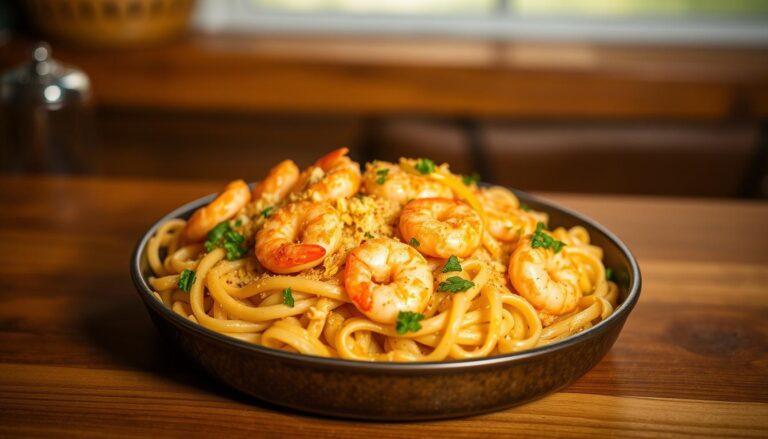 Shrimp Scampi Pasta Bake