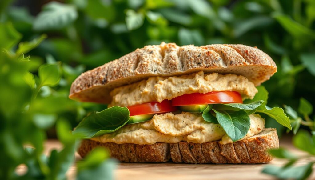 Vegan Hummus Sandwich
