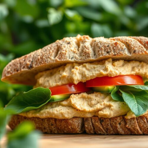 Vegan Hummus Sandwich