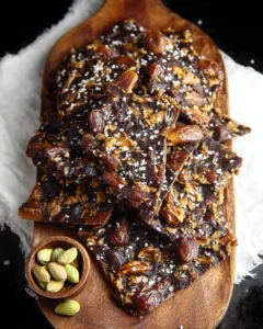 4 Ingredient Viral Snickers Date Bark