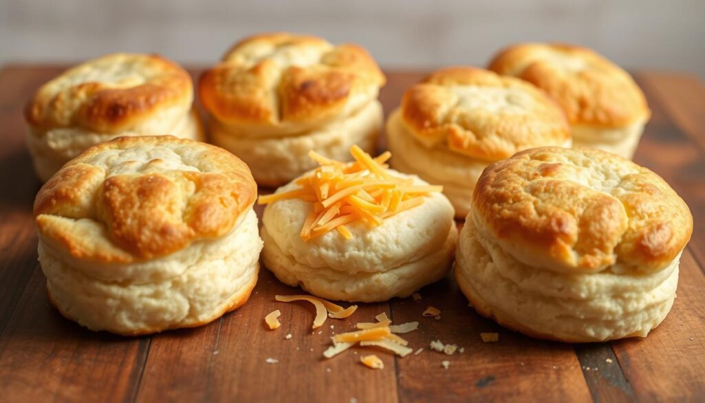 A delightful arrangement of freshly baked keto coconut flour biscuits, showcasing their tender crumb and golden-brown tops. The biscuits are artfully positioned on a rustic wooden surface, with a soft, natural lighting that accentuates their flaky texture. In the middle ground, a sprinkle of shredded cheddar cheese adds a savory twist, while the background features a clean, minimalist backdrop to allow the biscuits to be the star of the scene. The overall mood is one of warm, comforting simplicity, inviting the viewer to imagine the irresistible aroma and satisfying taste of these keto-friendly treats. A delightful arrangement of freshly baked keto coconut flour biscuits, showcasing their tender crumb and golden-brown tops. The biscuits are artfully positioned on a rustic wooden surface, with a soft, natural lighting that accentuates their flaky texture. In the middle ground, a sprinkle of shredded cheddar cheese adds a savory twist, while the background features a clean, minimalist backdrop to allow the biscuits to be the star of the scene. The overall mood is one of warm, comforting simplicity, inviting the viewer to imagine the irresistible aroma and satisfying taste of these keto-friendly treats.
