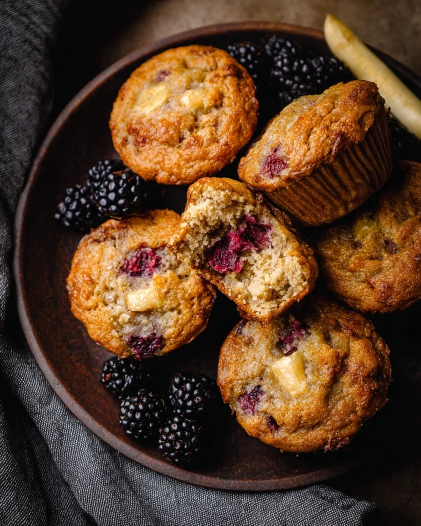 Blackberry Banana Muffins [35 Minutes]