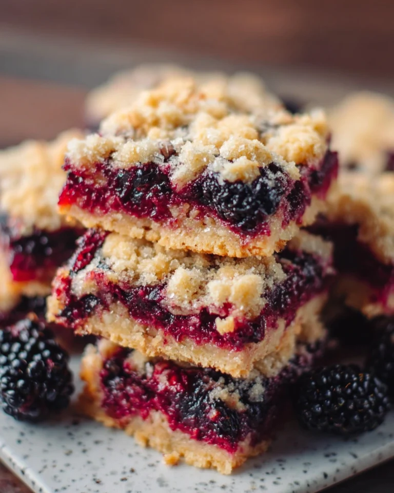 Blackberry Crumble Bars