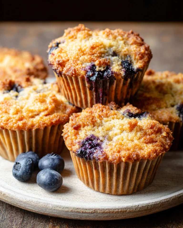 Blueberry Coconut Flour Muffins