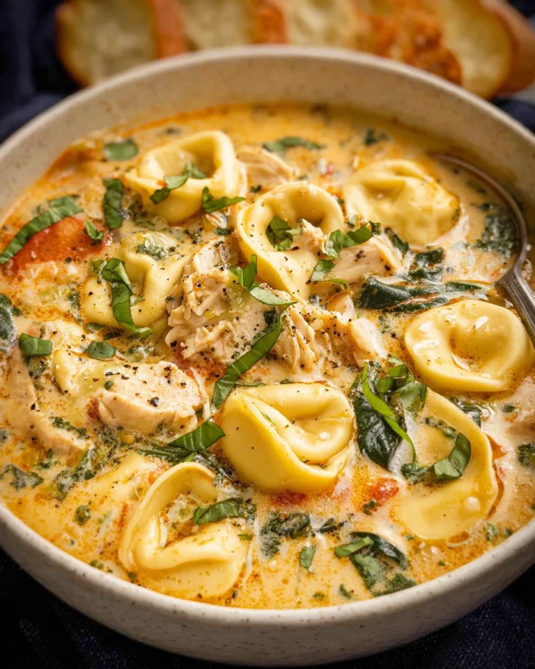 Creamy and Delicious Chicken Tortellini Soup