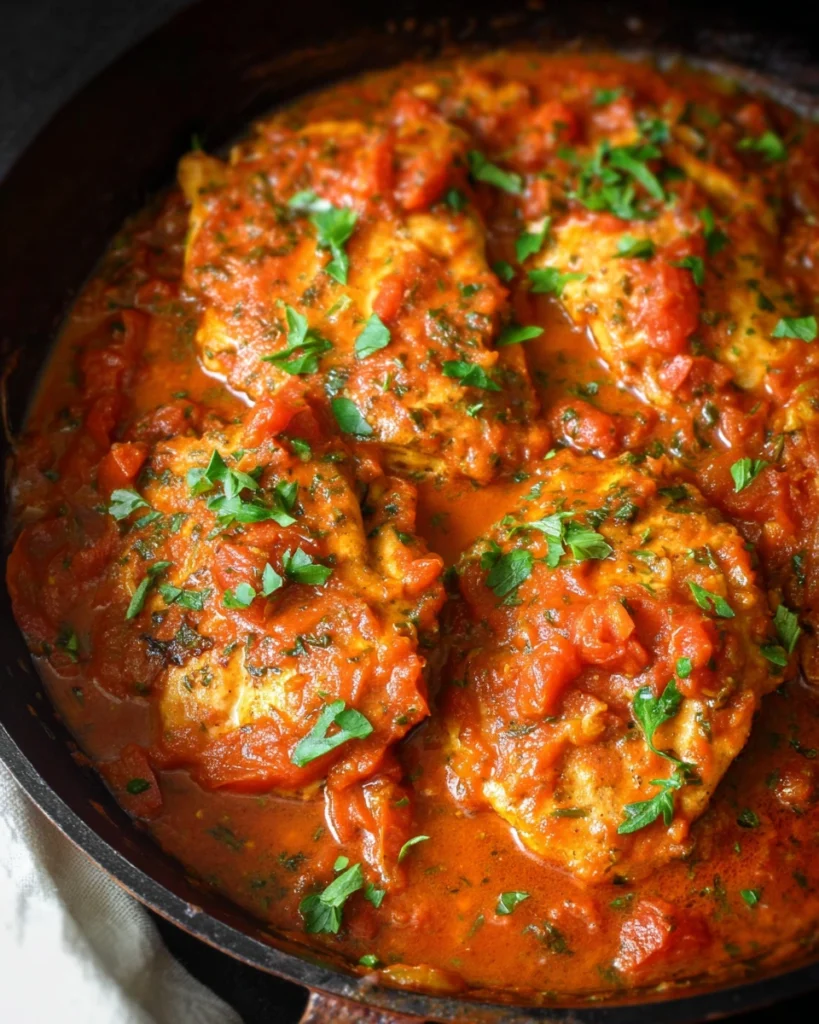 Delicious Chicken Pomodoro with Fresh Tomato Sauce