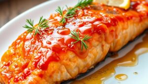 Honey Glazed Baked Salmon