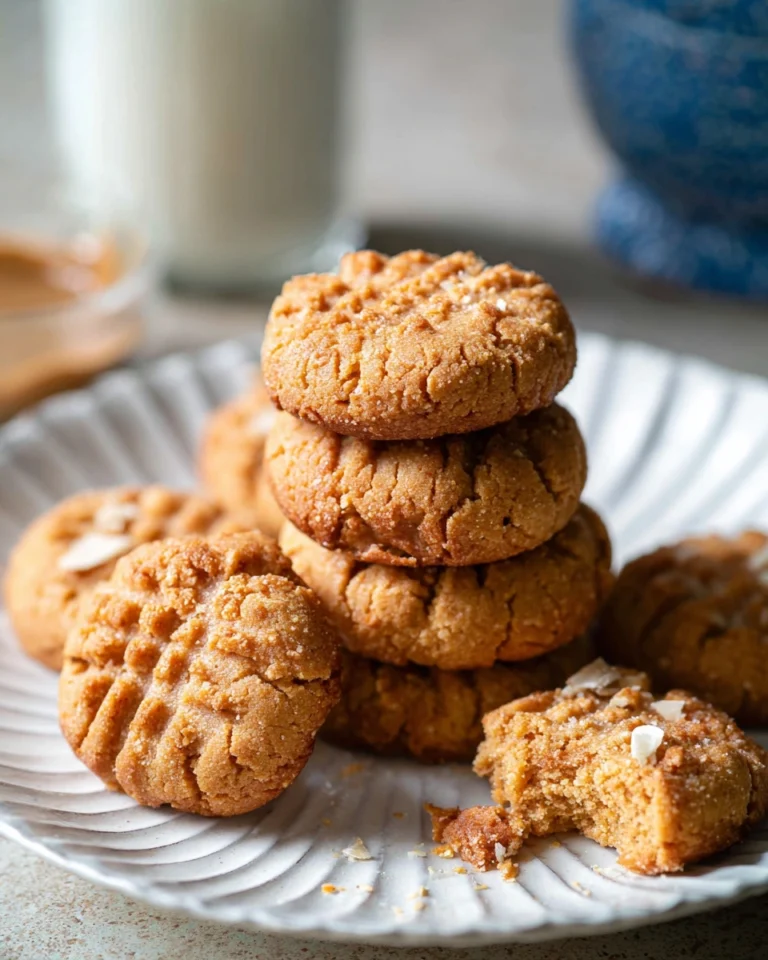 Keto Coconut Flour Peanut Butter Cookies