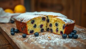 Lemon Blueberry Pound Cake