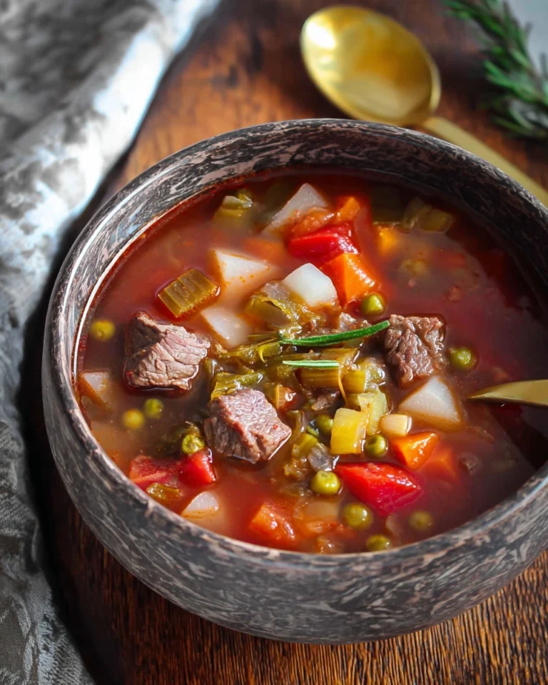Old-fashioned Vegetable Beef Soup Recipe