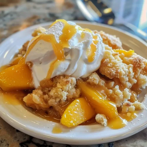 Peach Dump Cake