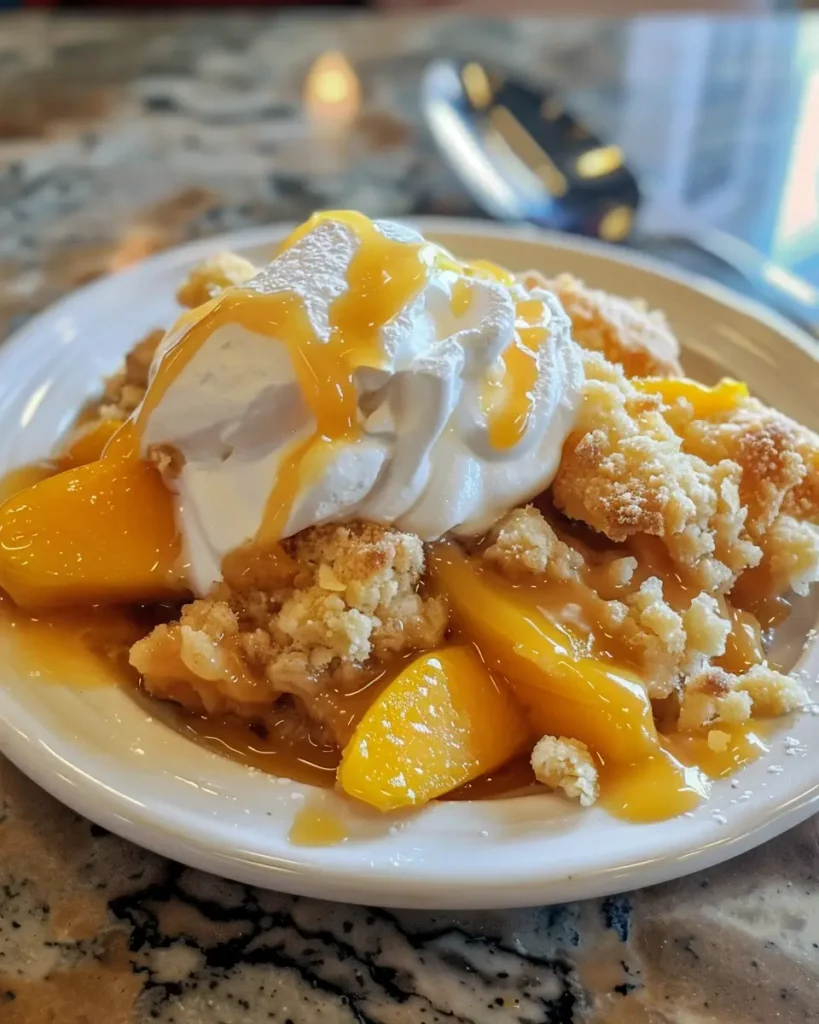 Peach Dump Cake