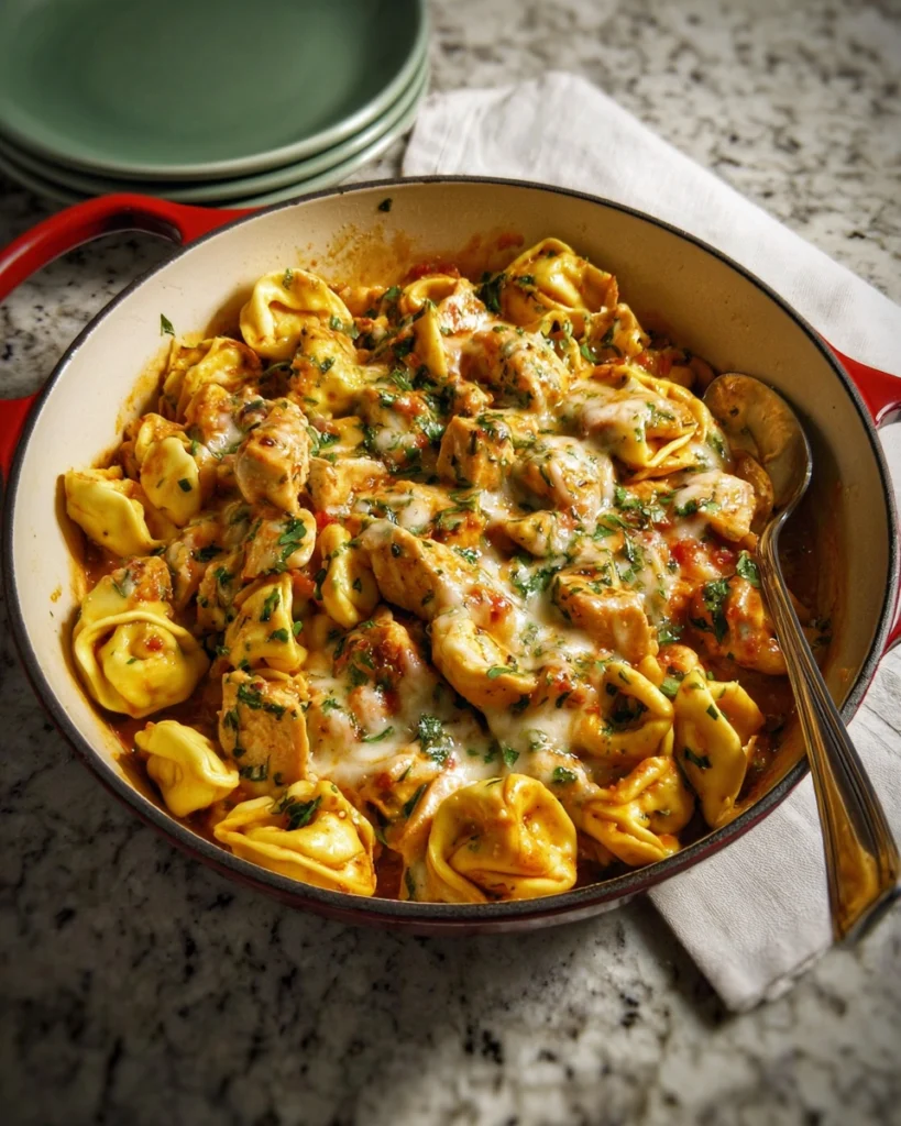 Skillet Chicken and Tortellini