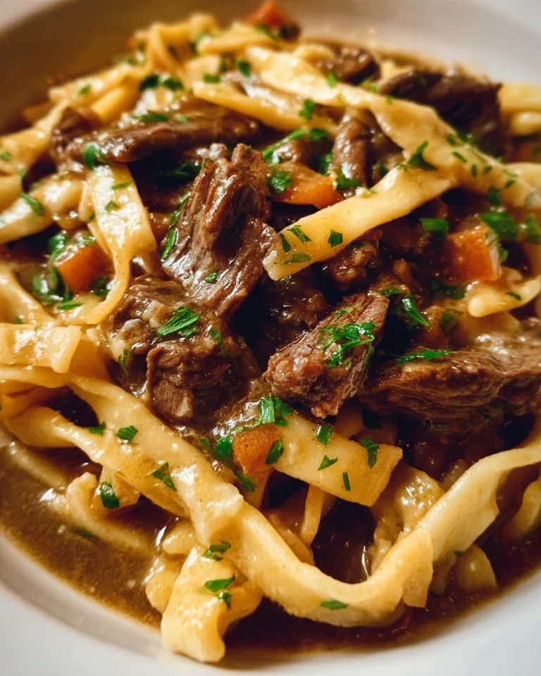Slow Cooker Beef and Noodles
