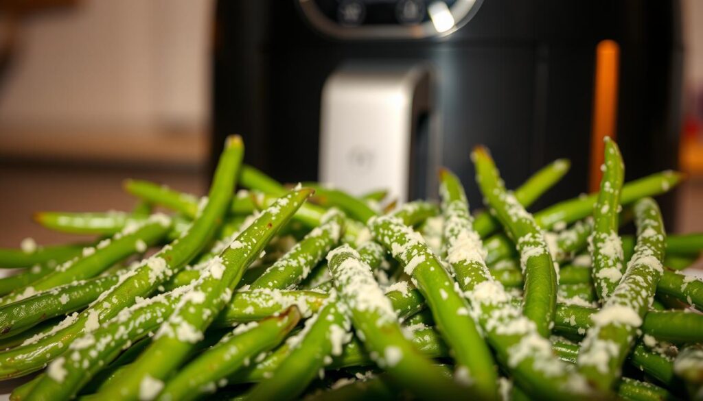 air fryer parmesan green beans