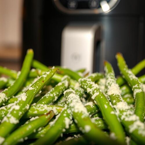 air fryer parmesan green beans