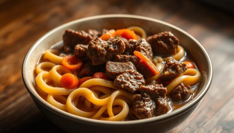 beef and noodles