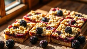 blackberry crumb bars