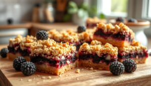blackberry crumble bars