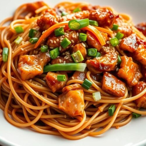 chicken teriyaki noodles