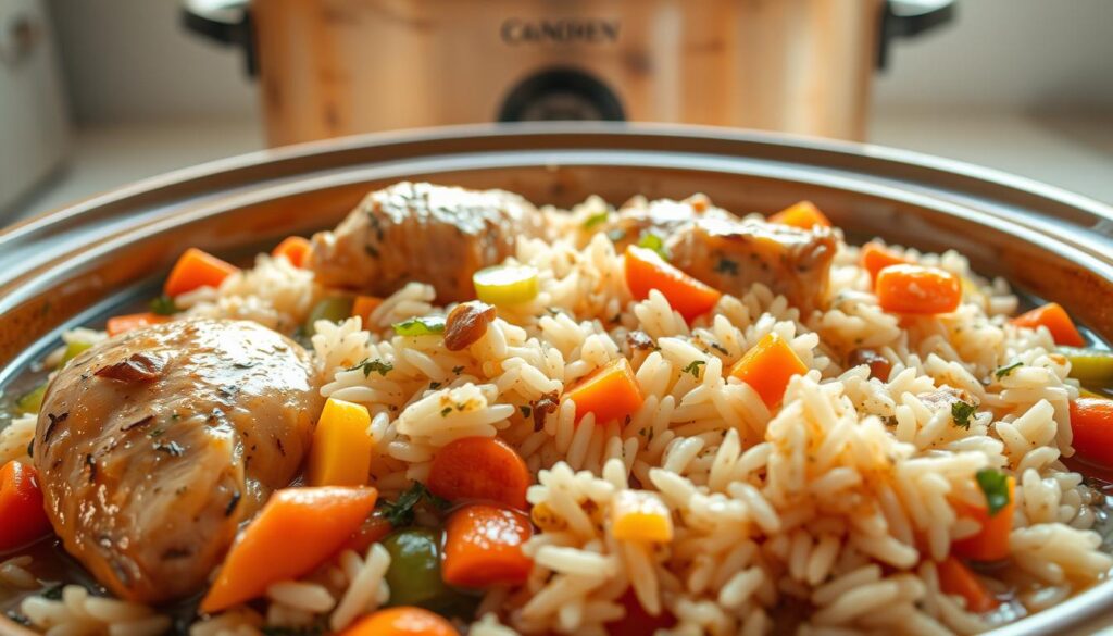 crock pot chicken and rice