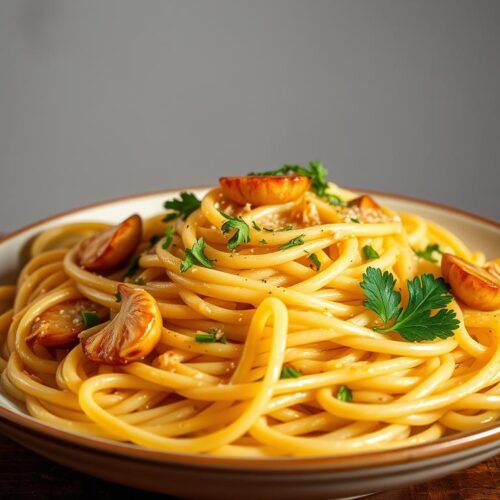 garlic buttered noodles