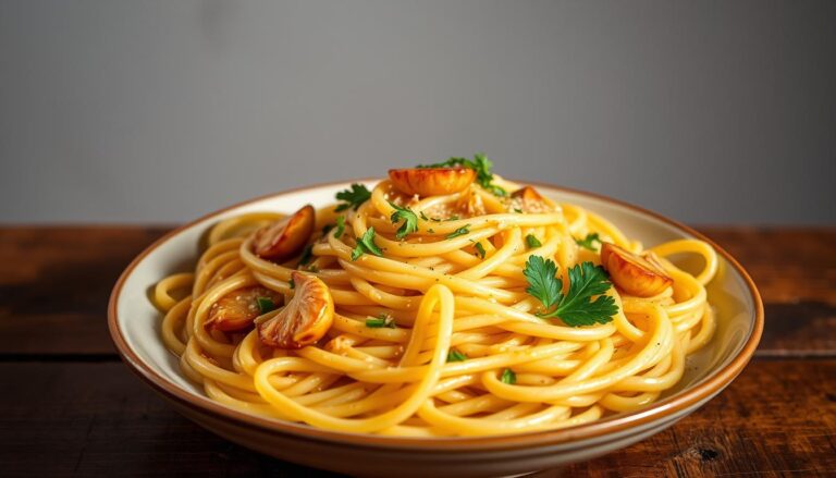 garlic buttered noodles