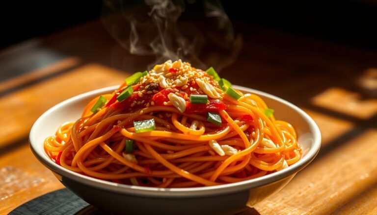 garlic chili oil noodles