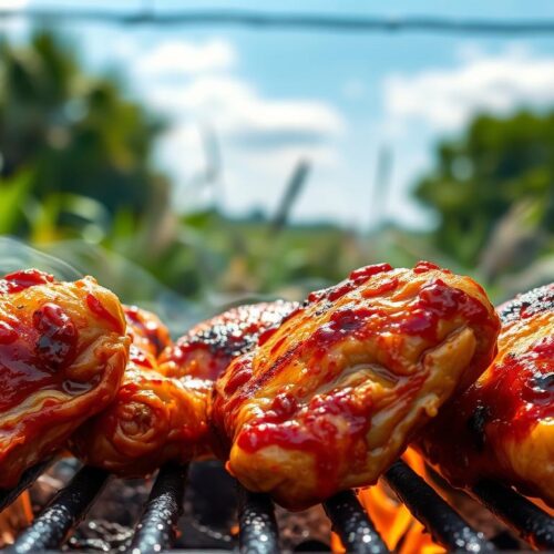 marinated grilled chicken thighs