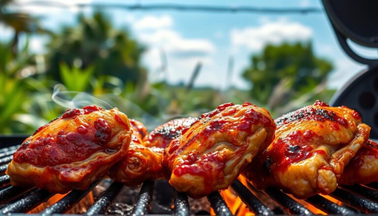 marinated grilled chicken thighs