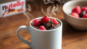 nutella mug cake