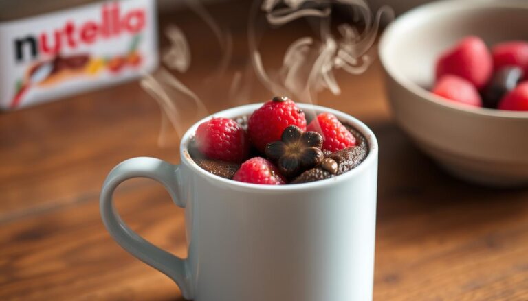 nutella mug cake