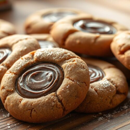 nutella peanut butter cookies