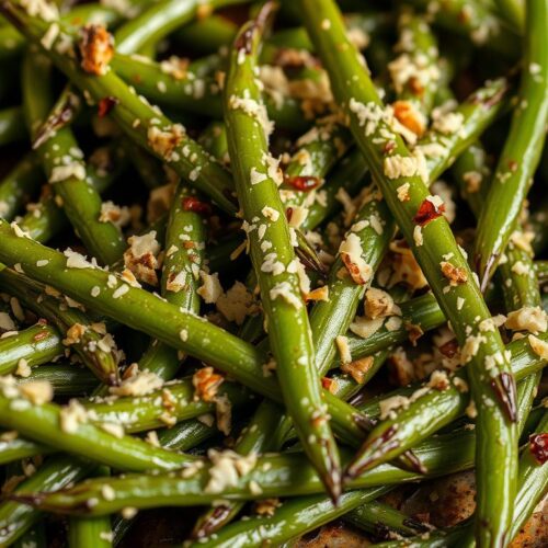 roasted parmesan green beans