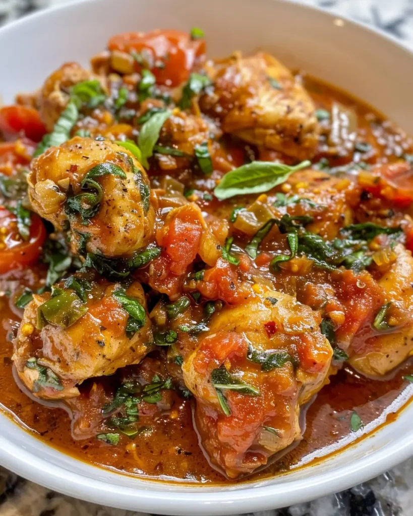 tomato basil chicken