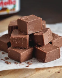 2 Ingredient Nutella Fudge